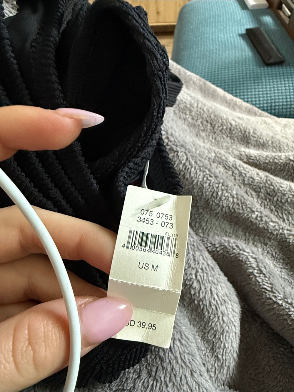 aerie Black Textured Two-Piece Bikini Set - Picture 5 of 5